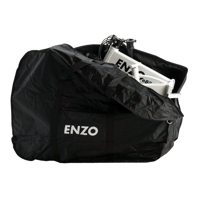 ENZO EBIKE product bagged for travel