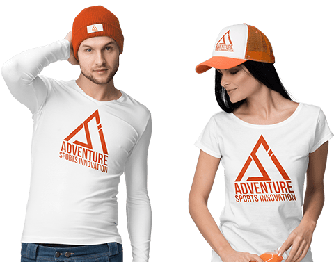 Branded ASI Gear at Adventure Sports Innovation couple
