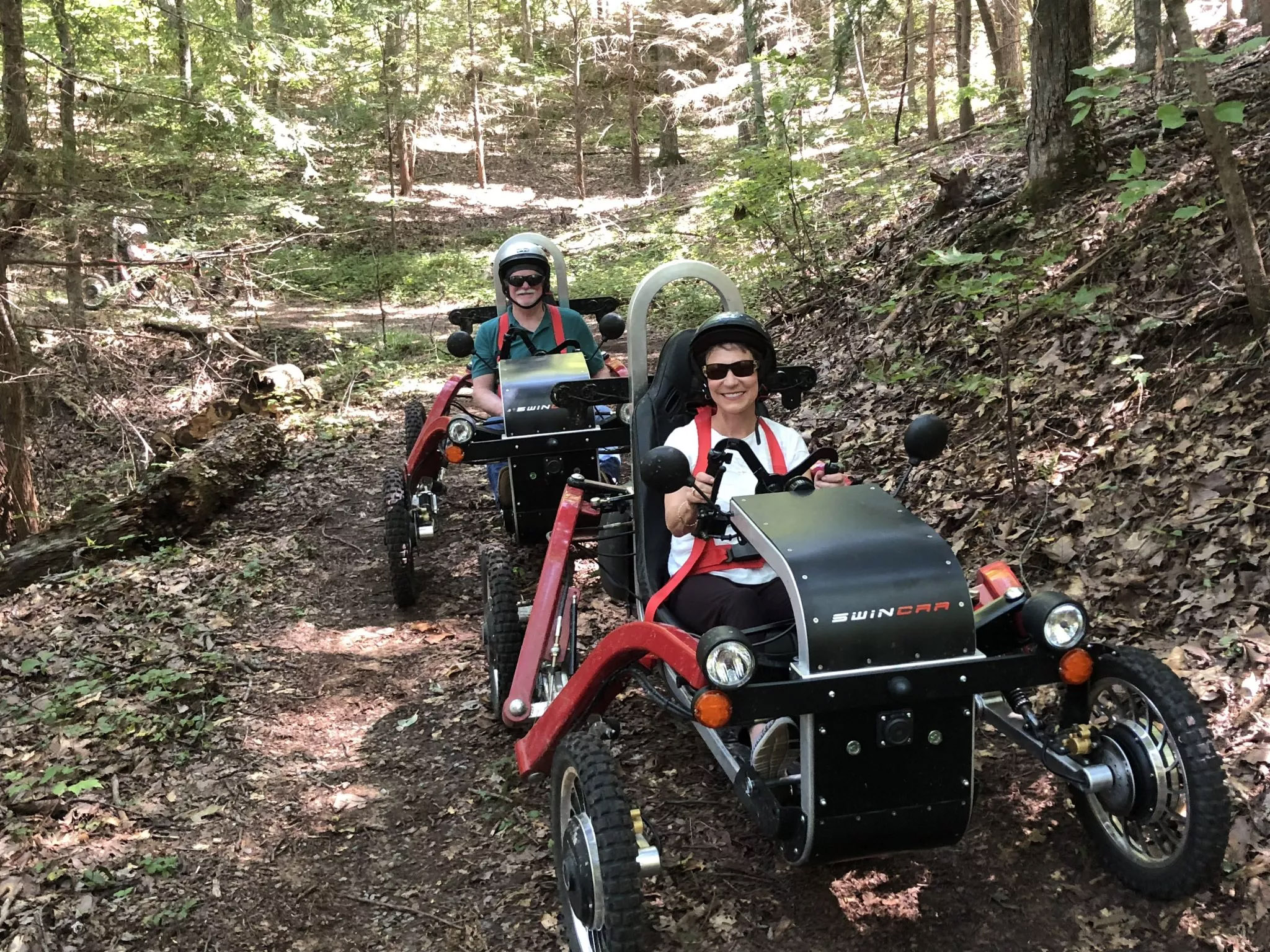 Adventure Sports Innovation Swincar Tour at Reflection riding Nature Center and Arboretum on Lookout Mountain in Chattanooga TN.