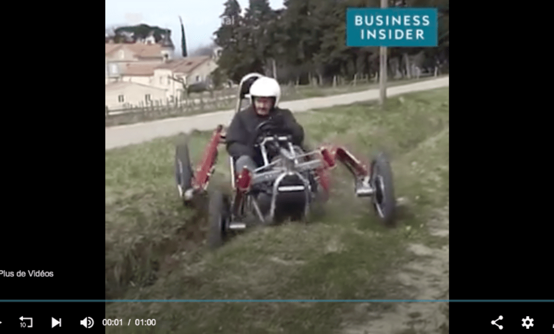 It’s nearly impossible to flip over in this spider-like vehicle