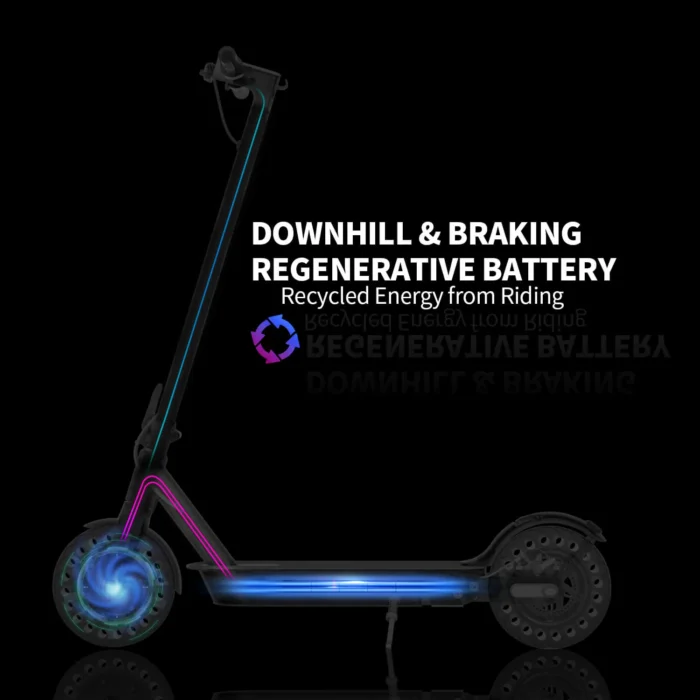 Downhill Braking - Regenerative Battery - Hiboy S2 Pro Electric Scooter