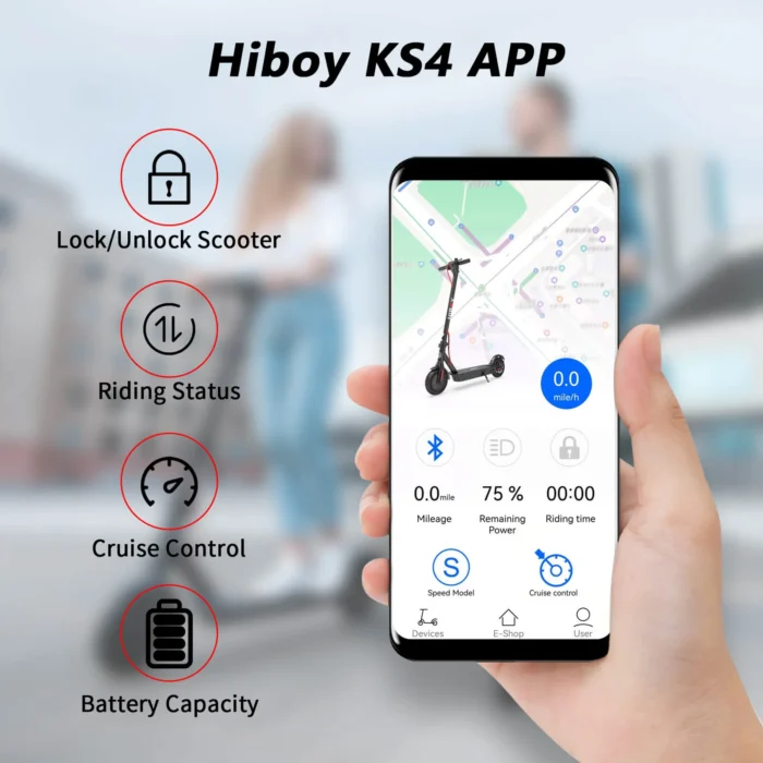 Hiboy KS4 Advanced Commuter Electric Scooter - Hiboy Ks4 App
