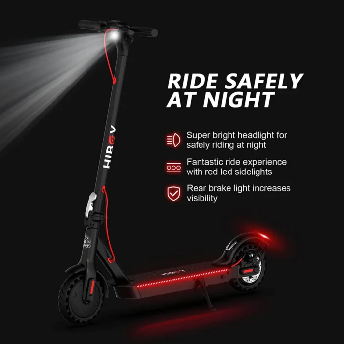 Hiboy KS4 Advanced Commuter Electric Scooter - Ride Safely at night