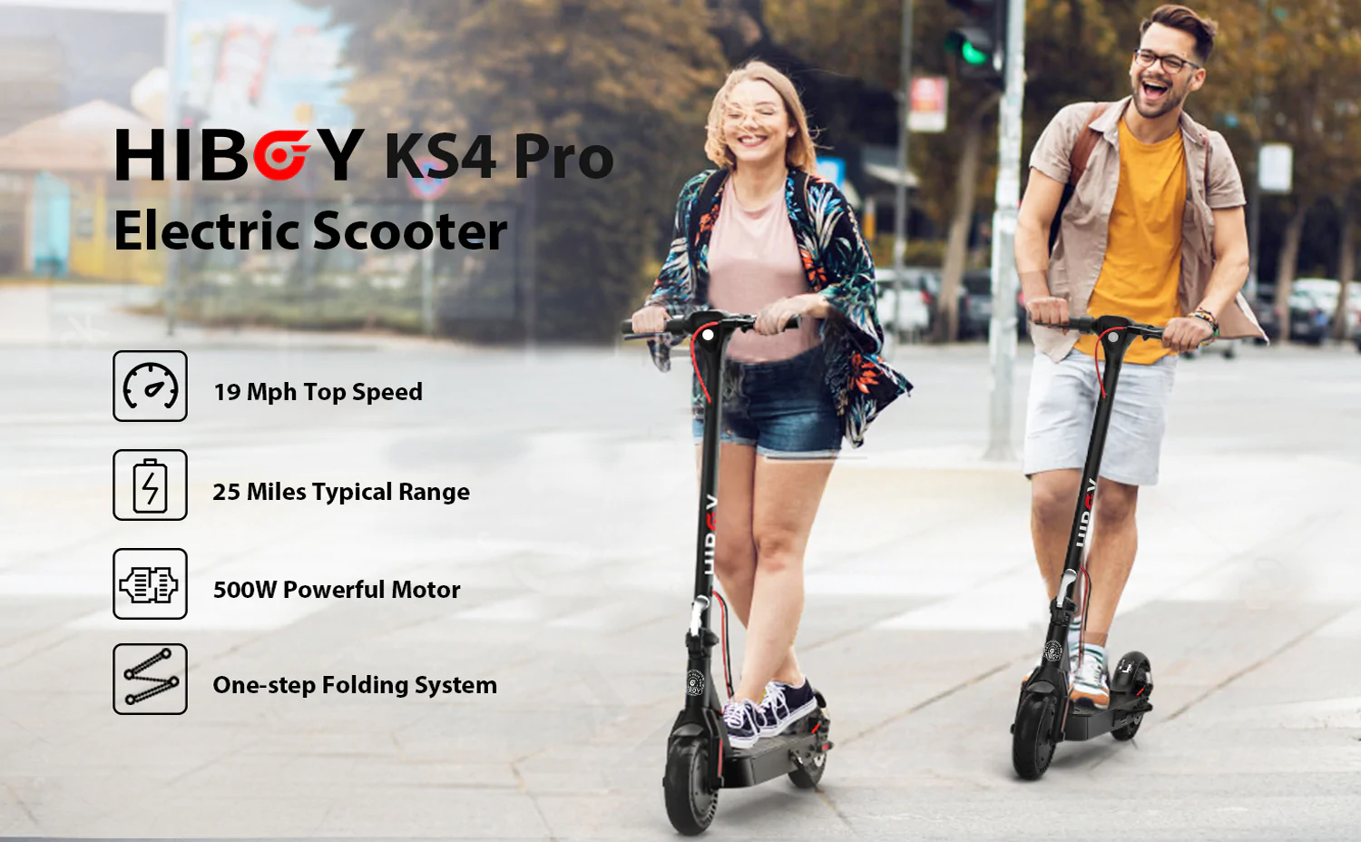 Hiboy KS4 Pro Premium Electric Scooter- features