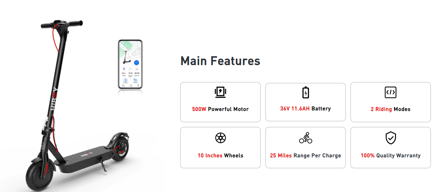 Hiboy KS4 Pro Premium Electric Scooter-main-features