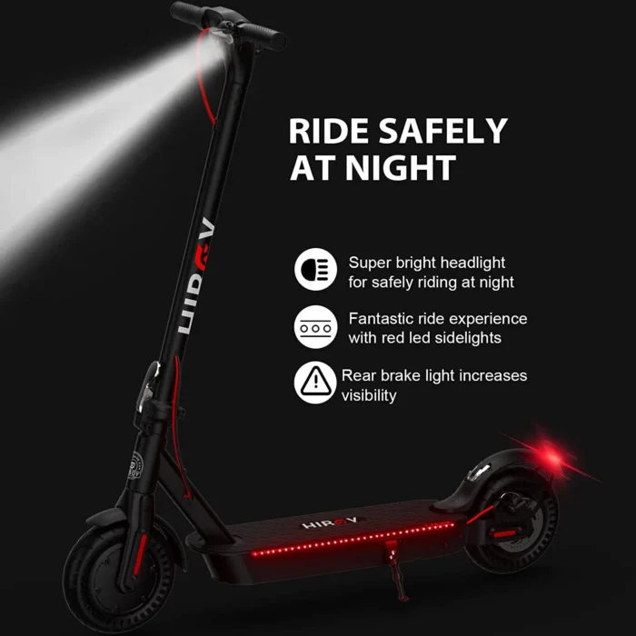 Hiboy KS4 Pro Premium Electric Scooter-ride-safely-at-night
