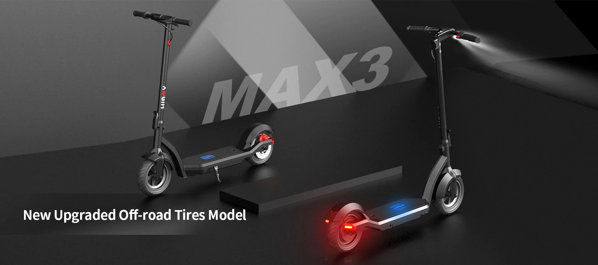Hiboy MAX3 Electric Scooter off road tires