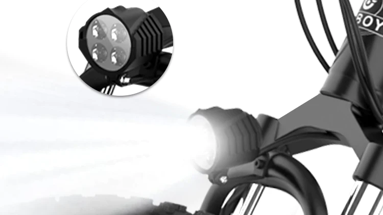 Hiboy P6 Fat Tire Electric BikeHigh-luminance Headlight-Adventure Sports Innovation