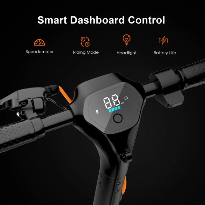 Hiboy S2 Max Electric Scooter smart dashboard