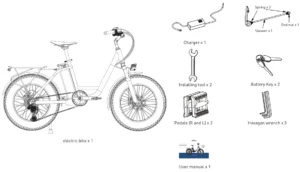 Hiboy EX6 Step-thru Fat Tire Electric Bike - Adventure Sports Innovation - package