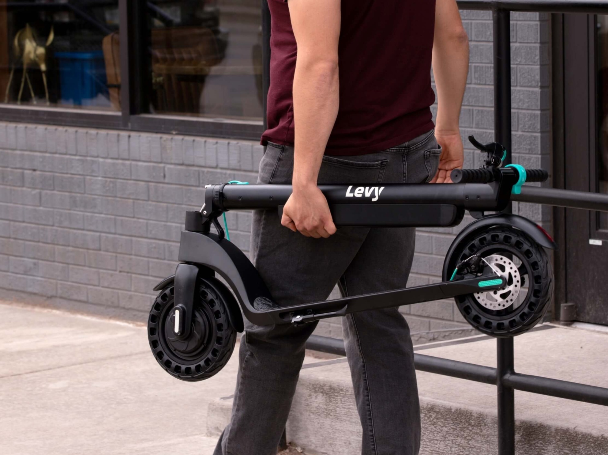 levy electric e scooter foldable portable fun