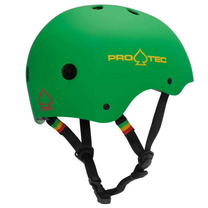 Pro-tec-classic-certifed-matte-bright-green-helmet-asi-view1