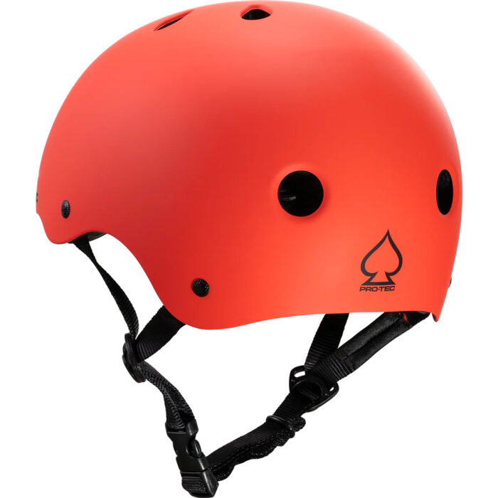 Pro-tec-classic-certifed-matte-bright-red-helmet-asi-view1