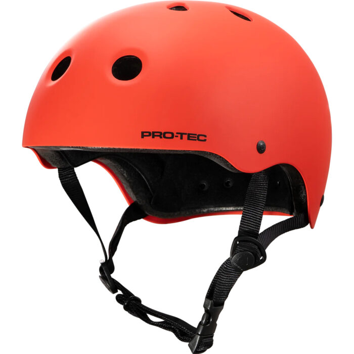 Pro-tec-classic-certifed-matte-bright-red-helmet-asi-view2